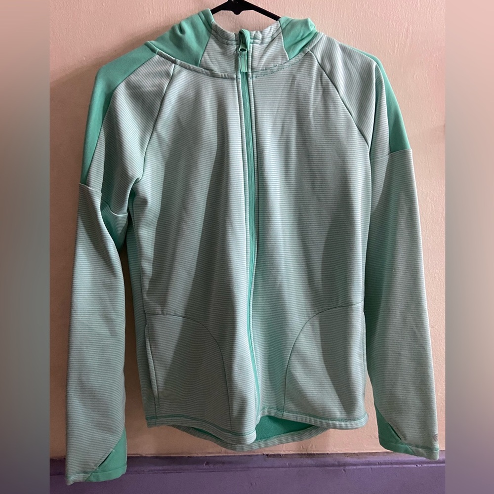 Mint striped Champion zip up 💚